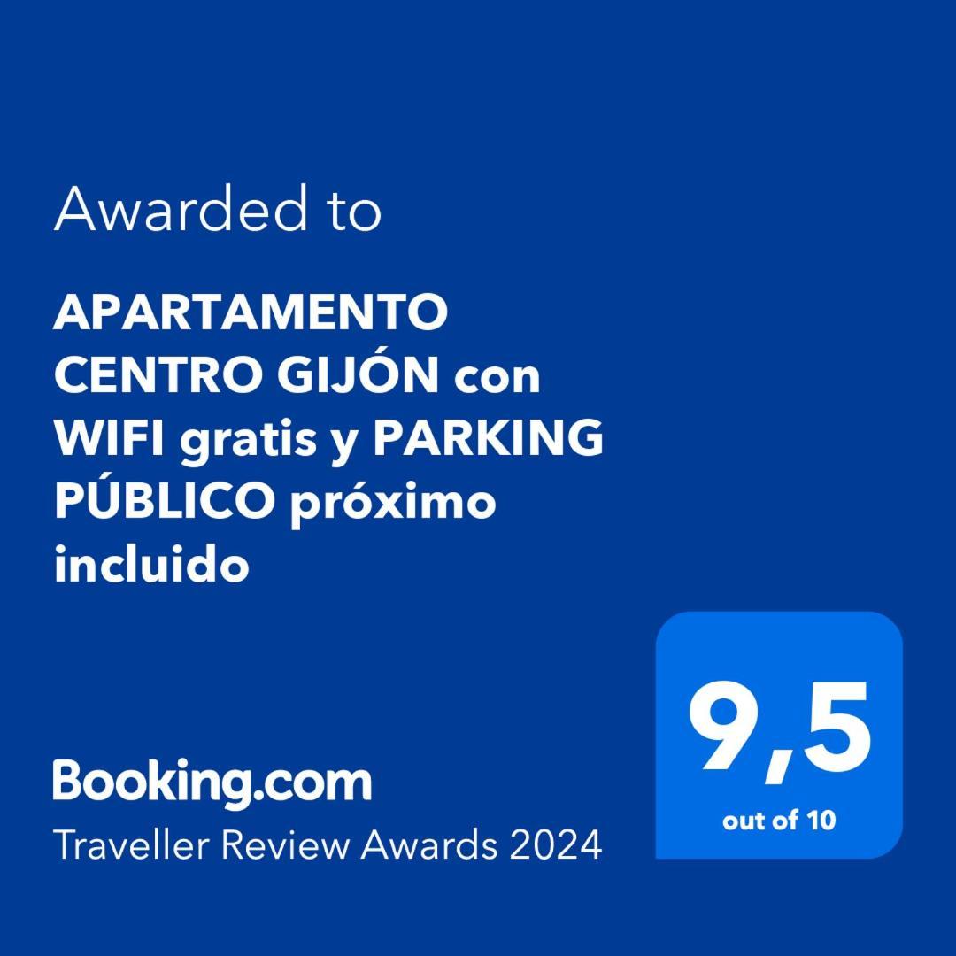 Apartamento Centro Gijon Con Wifi Gratis Y Parking Publico Proximo Incluido Eksteriør billede